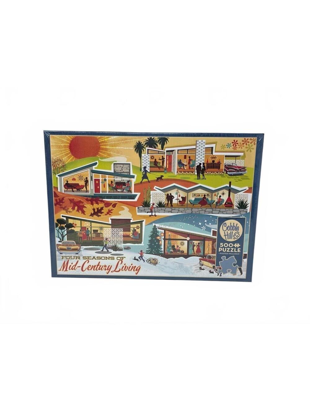 Cobble Hill Four Seasons Mid-Century Living 500 Piece Puzzle Sealed